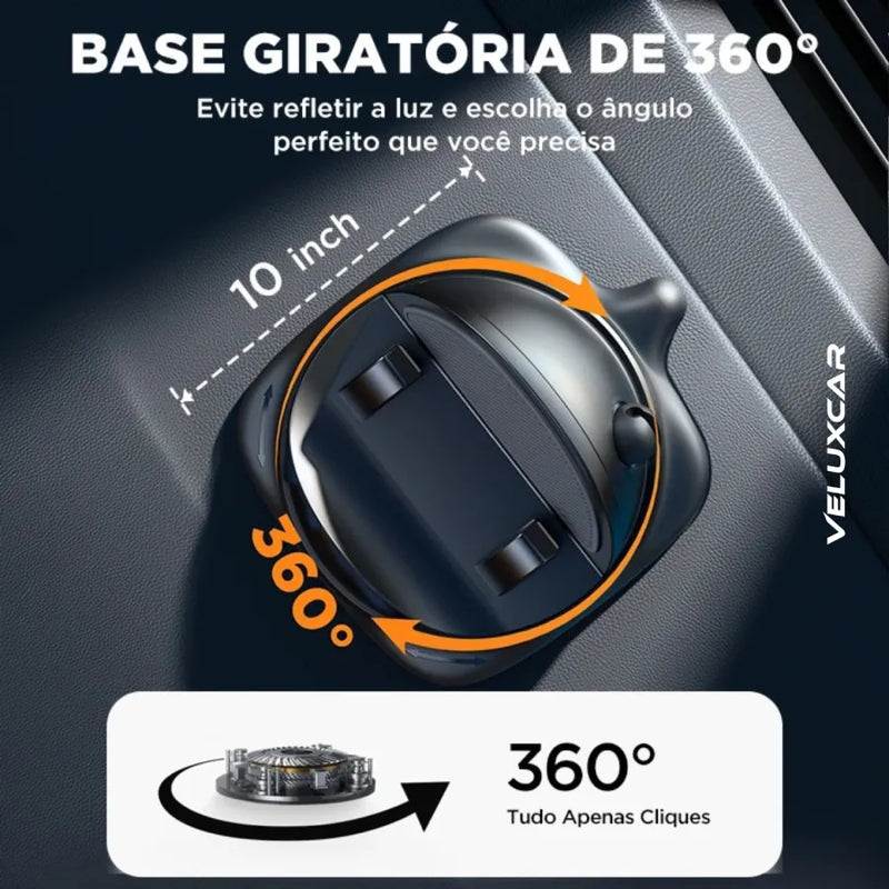 Suporte Giratório para Celular Automotivo - MaxSpin™