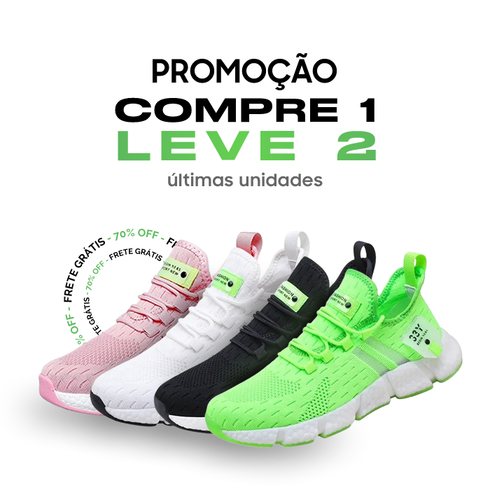 TÊNIS NEW RUN® [Compre 1 & Leve 2] + Frete Grátis