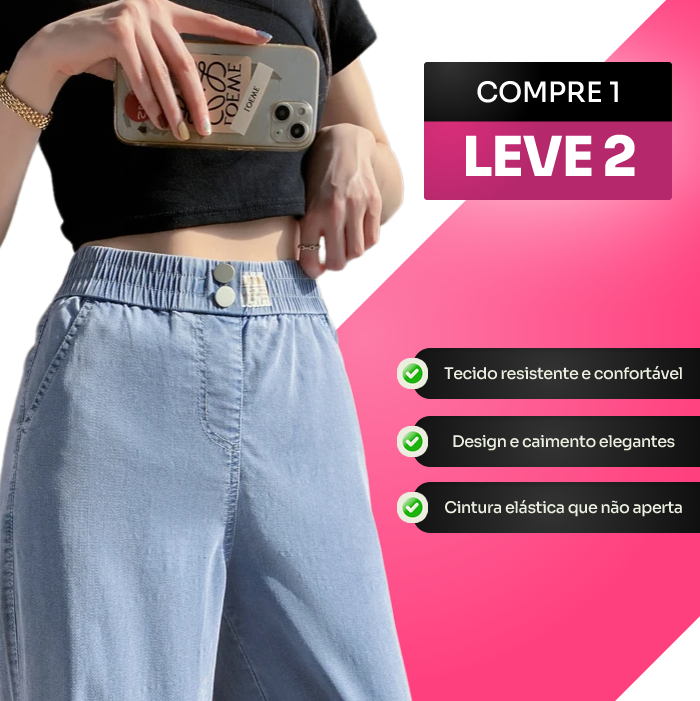 [COMPRE 1 & LEVE 2] Calça Jeans Stefan® Feminina + Brinde